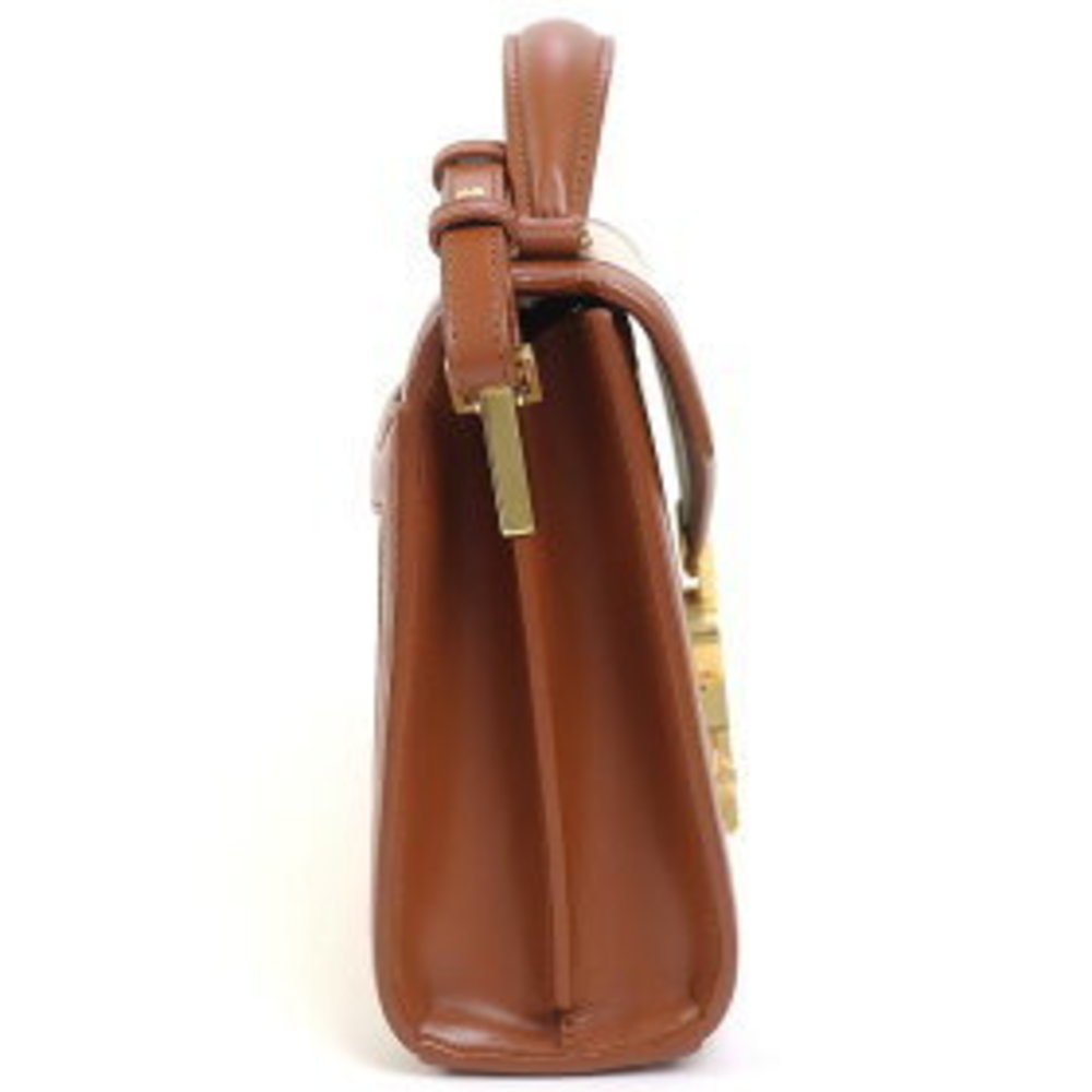 Saint Laurent Cassandra Top Handle Mini Bag Brown Calf Crossbody - Picture 3 of 13